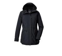 killtec Donna Parka da esterno/parka funzionale con cappuccio KOW 19 WMN PRK, schwarz blau, 38, 43307-000
