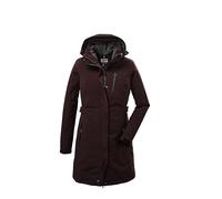 killtec Donna Parka funzionale con cappuccio senza zip KOW 165 WMN PRK, dunkelweinrot, 46, 37726-000