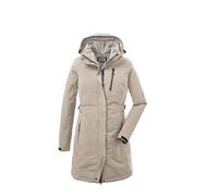 killtec Donna Parka funzionale con cappuccio senza zip KOW 165 WMN PRK, hell taupe, 38, 37726-000