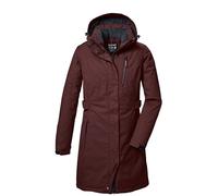killtec Donna Parka funzionale con cappuccio senza zip KOW 303 WMN PRK, dunkelweinrot, 40, 41815-000