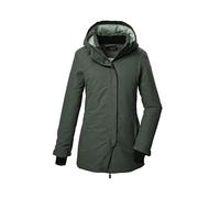 killtec Donna Parka funzionale/parka con cappuccio KOW 93 WMN PKR, grüngrau, 46, 41817-000