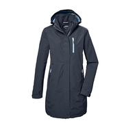 killtec Donna Parka funzionale/parka con cappuccio senza zip KOS 30 WMN PRK, deep water, 48, 42918-000