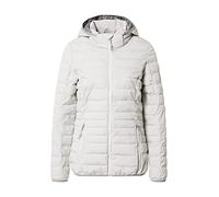 killtec G.I.G.A. DX Women's Giacca funzionale casual in look piumino con cappuccio staccabile con zip - Uyaka Stripe, light grey, 44, 34313-000