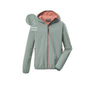 Killtec Giacca funzionale da ragazzo/giacca impermeabile con cappuccio e Magic Print KOS 145 BYS JCKT, verde chiaro, 140, 44090-000