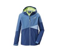 Killtec Giacca softshell da ragazzo con cappuccio KOS 142 BYS SFTSHLL JCKT, blu tortora, 140, 44087-000