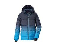 killtec Giacca trapuntata da uomo con cappuccio e paraneve KSW 252 MN QLTD JCKT, blu fluo, M, 43822-000