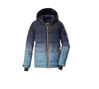 killtec Giacca trapuntata da uomo con cappuccio e paraneve KSW 252 MN QLTD JCKT, blu fumo, L, 43822-000