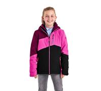 Killtec Girl's Giacca da sci/giacca funzionale con cappuccio staccabile con zip e paraneve KSW 166 GRLS SKI JCKT, raspberry, 164, 38509-000