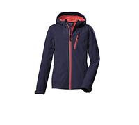 killtec Girl's Giacca softshell/giacca outdoor con cappuccio KOS 235 GRLS SFTSHLL JCKT, dark navy, 116, 40890-000