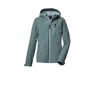 killtec Girl's Giacca softshell/giacca outdoor con cappuccio KOS 235 GRLS SFTSHLL JCKT, steel mint, 116, 40890-000