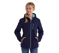 Killtec Girls Jacke Softshell/Giacca da Esterno con Cappuccio, Blu Navy Scuro, 140