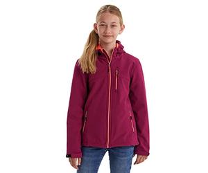 Killtec Girls Softshell Jacke, Giacca softshell/giacca outdoor con cappuccio Bambina, dunkelpflaume, 164