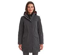 Killtec Grindavik Wmn CT B, Parka Funzionale con Cappuccio Rimovibile Donna, Antracite, 34