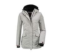 Killtec Grindavik Wmn Jck, giacca funzionale da donna con cappuccio, Donna, 35781-000, grigio chiaro, 46