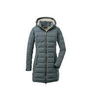 Killtec Gw 13 Wmn Qltd Prk Parka Funzionale con Cappuccio Rimovibile con Cerniera Lampo, Verde Acqua, 48 Donna