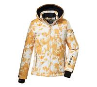 Killtec (KILAH) Girl's Giacca da sci/giacca funzionale con cappuccio e paraneve KSW 172 GRLS SKI JCKT, Mango, 140, 38777-000