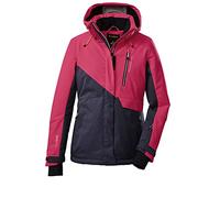 Killtec (KILAH) Women's Giacca da sci/giacca funzionale con cappuccio staccabile con zip e paraneve KSW 15 WMN SKI JCKT, rosa fluo, 40, 38613-000