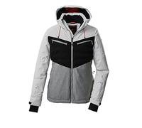 Killtec (KILAH) Women's Giacca da sci/giacca funzionale con cappuccio staccabile con zip e paraneve KSW 21 WMN SKI JCKT, Bianco, 38, 38619-000