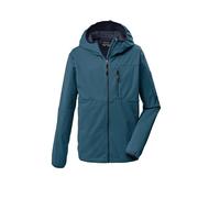 Killtec KOS 124 BYS SFTSHLL JCKT - Giacca softshell con cappuccio, colore: Blu tortora, 128, 44146-000