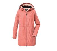 Killtec KOS 35 WMN PRK, parka funzionale da donna, impermeabile, con cappuccio, pesca, 48, 43936-000