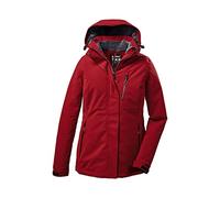 Killtec Kow 140 Wmn Jckt Giacca funzionale con cappuccio staccabile con zip Donna, Colore: rosso, 46