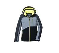 Killtec Kow 372 Bys Jckt Giacca Funzionale con Cappuccio e paraneve, Antracite mélange, 116 Bambini e Ragazzi