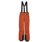 Killtec Ksw 183-Pnts Pantaloni Funzionali da Sci con Pettorina Rimovibile, paraneve e Protezione dei Bordi, Colore: Arancione, 128 Bambino