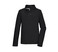 killtec KSW 248 BYS FLC Shrt Camicia in Pile con Collo Alto e Zip, Black, 176 Bambini e Ragazzi