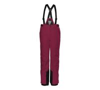 killtec KSW 77 GRLS Ski PNTS Sci/Pantaloni Funzionali con Pettorina Staccabile con Cerniera, ghetta antineve e Protezione dei Bordi, Dunkel Himbeere, 152 Bambina