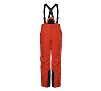 killtec KSW 79 BYS Ski PNTS - Pantaloni Funzionali/Pantaloni da Sci con Pettorina Staccabile con Cerniera, ghetta antineve e Protezione dei Bordi Bambino, dunkelorange,