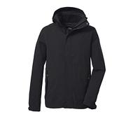 killtec Men's Giacca funzionale/giacca da esterno con cappuccio staccabile con cerniera KOS 87 MN JCKT_XENIOS, black, 3XL, 39147-000