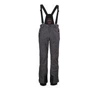 KILLTEC Men's Pantaloni da Sci/Pantaloni Funzionali con Cinturini Staccabili, Protezione Bordi e paraneve KSW 146 MN Ski PNTS, Melange Antracite, S, 38718-000
