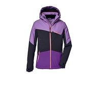 killtec Ragazze Giacca da sci/giacca funzionale con cappuccio staccabile e paraneve, impermeabile KSW 182 GRLS SKI JCKT, light orchid, 128, 39904-000