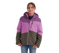 killtec Ragazze Giacca funzionale con cappuccio e paraneve/giacca outdoor impermeabile KOW 170 GRLS JCKT, dark orchid, 128, 40927-000