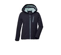 killtec Ragazze Giacca funzionale con cappuccio/giacca invernale impermeabile KOW 169 GRLS JCKT, black blue, 140, 40926-000