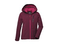 killtec Ragazze Giacca funzionale con cappuccio/giacca invernale impermeabile KOW 169 GRLS JCKT, dark raspberry, 116, 40926-000