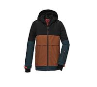 killtec Ragazzi Giacca da sci/giacca funzionale con cappuccio e ghetta antineve, impermeabile KSW 126 BYS SKI JCKT, black, 176, 39666-000