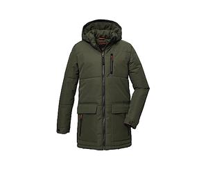 killtec Ragazzi Il parka trapuntato con cappuccio/giacca invernale è idrorepellente KOW 135 BYS QLTD PRK, dark olive, 164, 39877-000