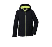 killtec regazzi Giacca softshell/giacca outdoor con cappuccio KOS 321 BYS SFTSHLL JCKT, black, 128, 41553-000