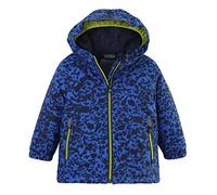 Killtec Unisex Giacca da sci/giacca funzionale con cappuccio e paraneve FISW 2 MNS SKI JCKT, neon blue, 74/80, 38913-000