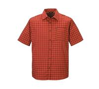 killtec Uomo Camicia Funzionale/Camicia a Maniche Corte/Camicia Outdoor Kos 44 MN Wvn Shrt, rotes Ocker, L, 42790-000