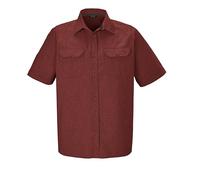 killtec Uomo Camicia Funzionale/Camicia a Maniche Corte/Camicia Outdoor Kos 47 MN Wvn Shrt, Ziegelrot, S, 42843-000