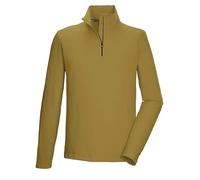 killtec Uomo Camicia Funzionale/Camicia in Pile con Collo Alto e Zip KSW 71 MN FLX Shrt, blasses Oliv, L, 43465-000