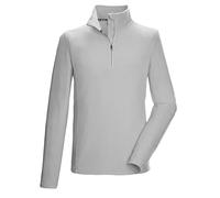 killtec Uomo Camicia in Pile con Collo Alto e Zip KSW 63 MN FLC Shrt, hellzement, M, 43463-000