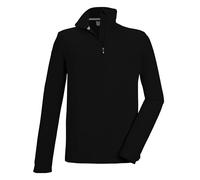 killtec Uomo Camicia in Pile con Collo Alto e Zip KSW 63 MN FLC Shrt, Schwarz, 3XL, 43463-000