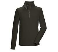 killtec Uomo Camicia in Pile con Collo Alto e Zip KSW 99 MN FLC Shrt, dunkelolive, S, 40878-000