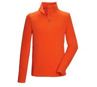 killtec Uomo Camicia in Pile con Collo Alto e Zip KSW 99 MN FLC Shrt, dunkelorange, M, 40878-000