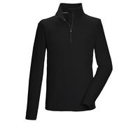 killtec Uomo Camicia in Pile con Collo Alto e Zip KSW 99 MN FLC Shrt, Schwarz, 4XL, 40878-000