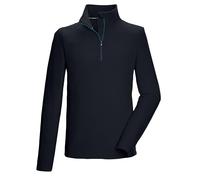 killtec Uomo Camicia in Pile con Collo Alto e Zip KSW 99 MN FLC Shrt, Schwarz Blau, XXL, 40878-000