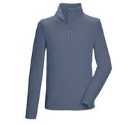 killtec Uomo Camicia in Pile con Collo Alto e Zip KSW 99 MN FLC Shrt, Stahl, 4XL, 40878-000